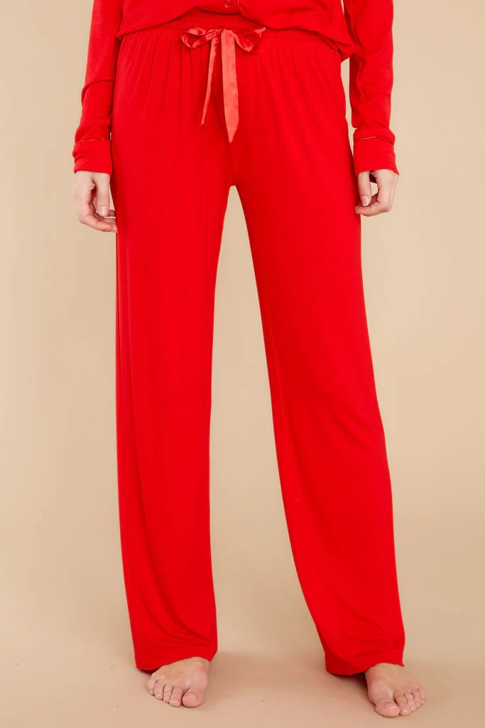 Naughty-ish Red Pajama Pants | Red Dress 