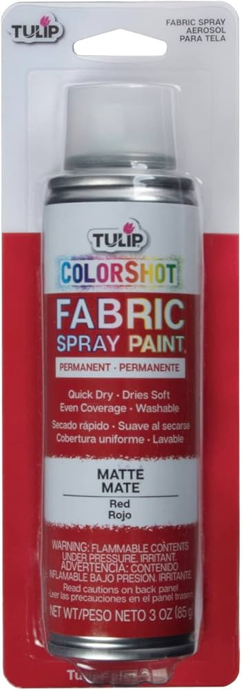 Tulip ColorShot Instant Fabric Spray Color 3oz. Red | Amazon (US)