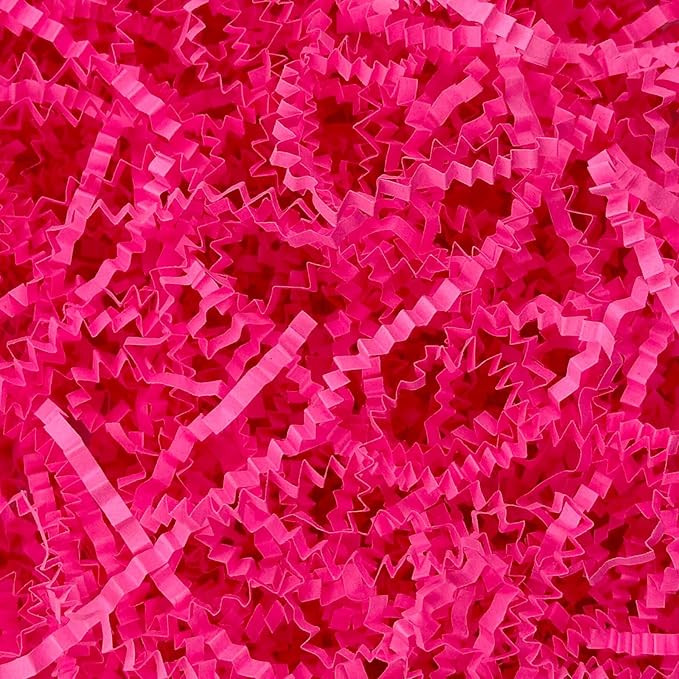 1LB Crinkle Cut Paper Shred Filler for Gift Box Bag and Basket On Holidays (Rose Pink) | Amazon (US)