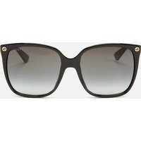 Gucci Women's Oversized Acetate Sunglasses - Black/Grey | Coggles (Global)