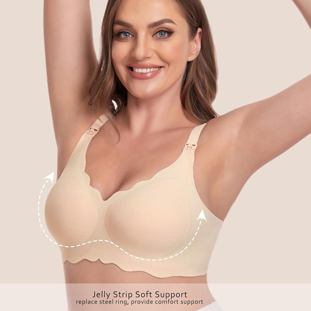 Gailife Floral Nursing Bras for Breastfeeding Comfort Maternity Bras for Pregnancy Seamless Brale... | Amazon (US)