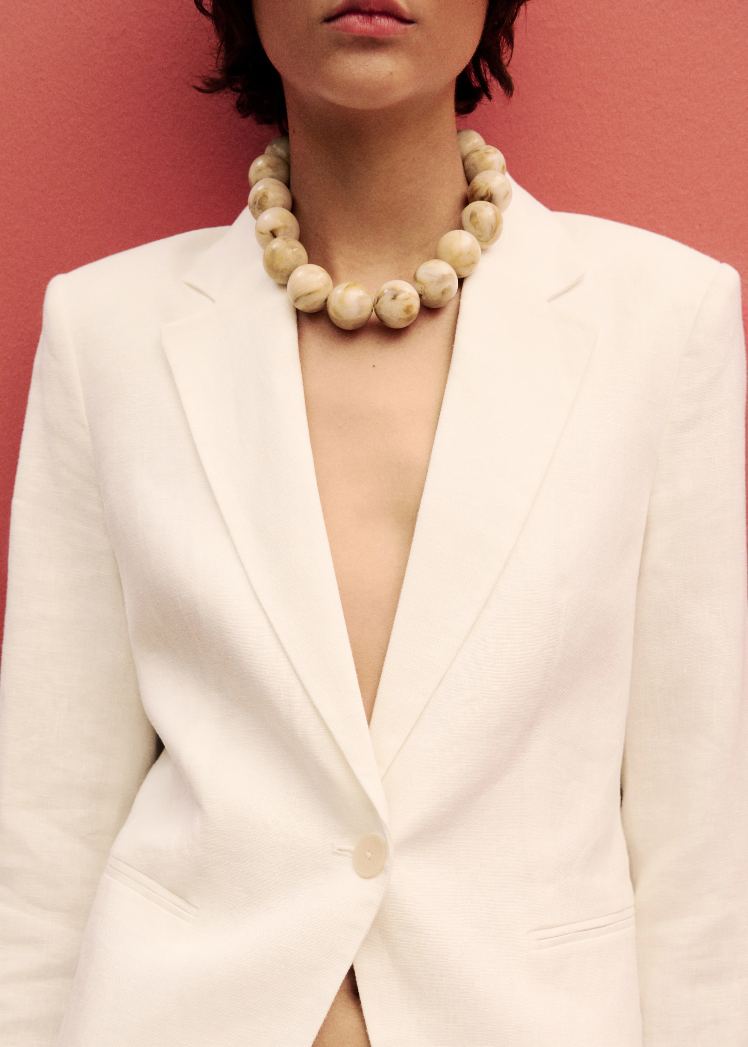 Linen suit jacket - Women | MANGO United Kingdom | MANGO (UK)