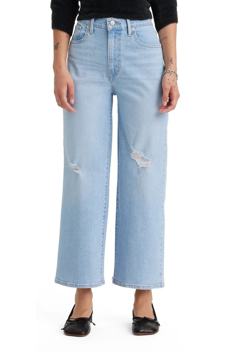 High Rise Wide Leg Ankle Jeans | Nordstrom Rack