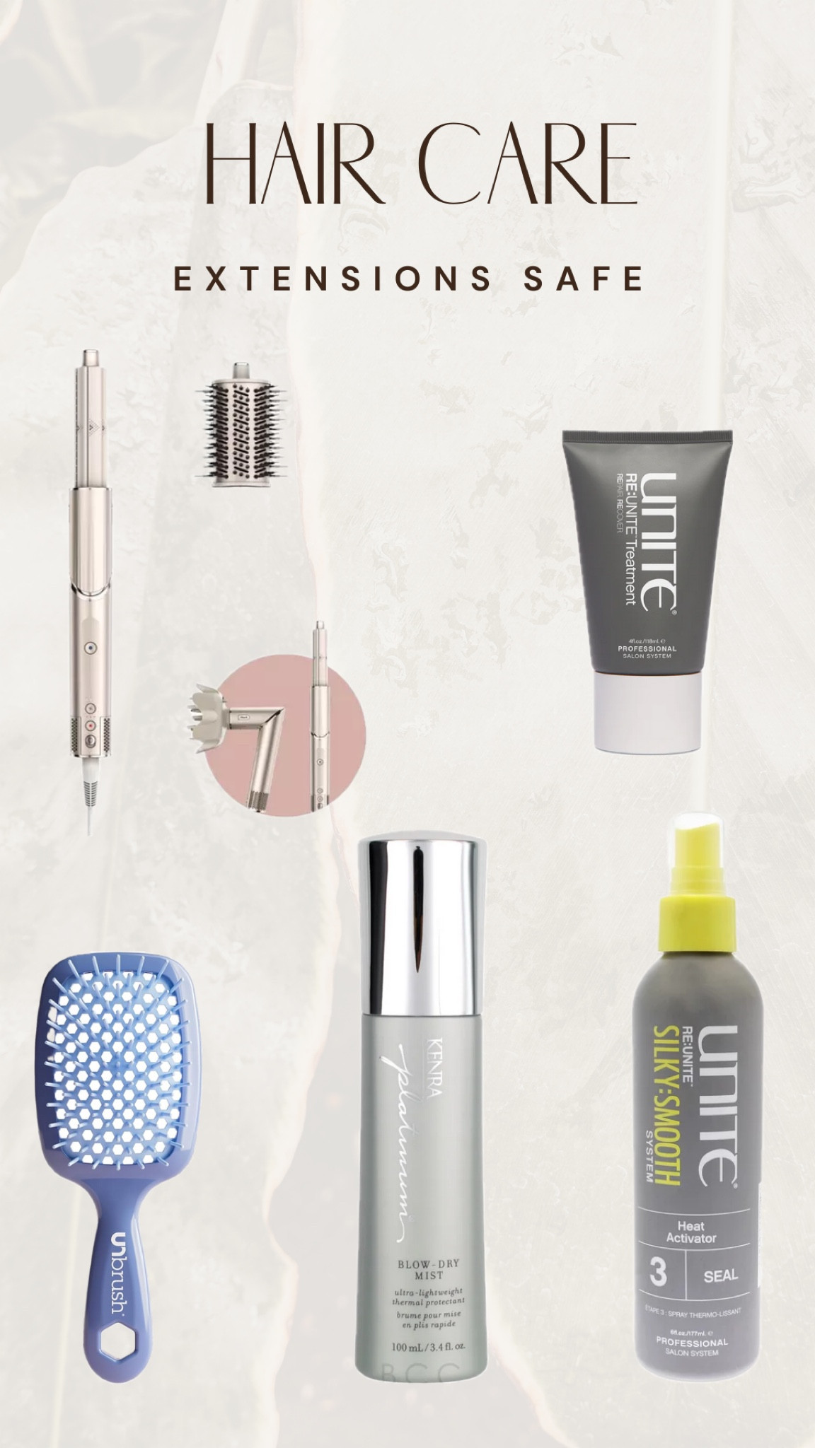 For my hair extensions girlies!! The shark makes my hair look like a professional blow out and does not pull or yank at my extensions! Also, this brush is exceeds all the hype! My new favorite product is the Unite Silky Smooth and makes the biggest difference!

#LTKstyletip #LTKbeauty #LTKhome