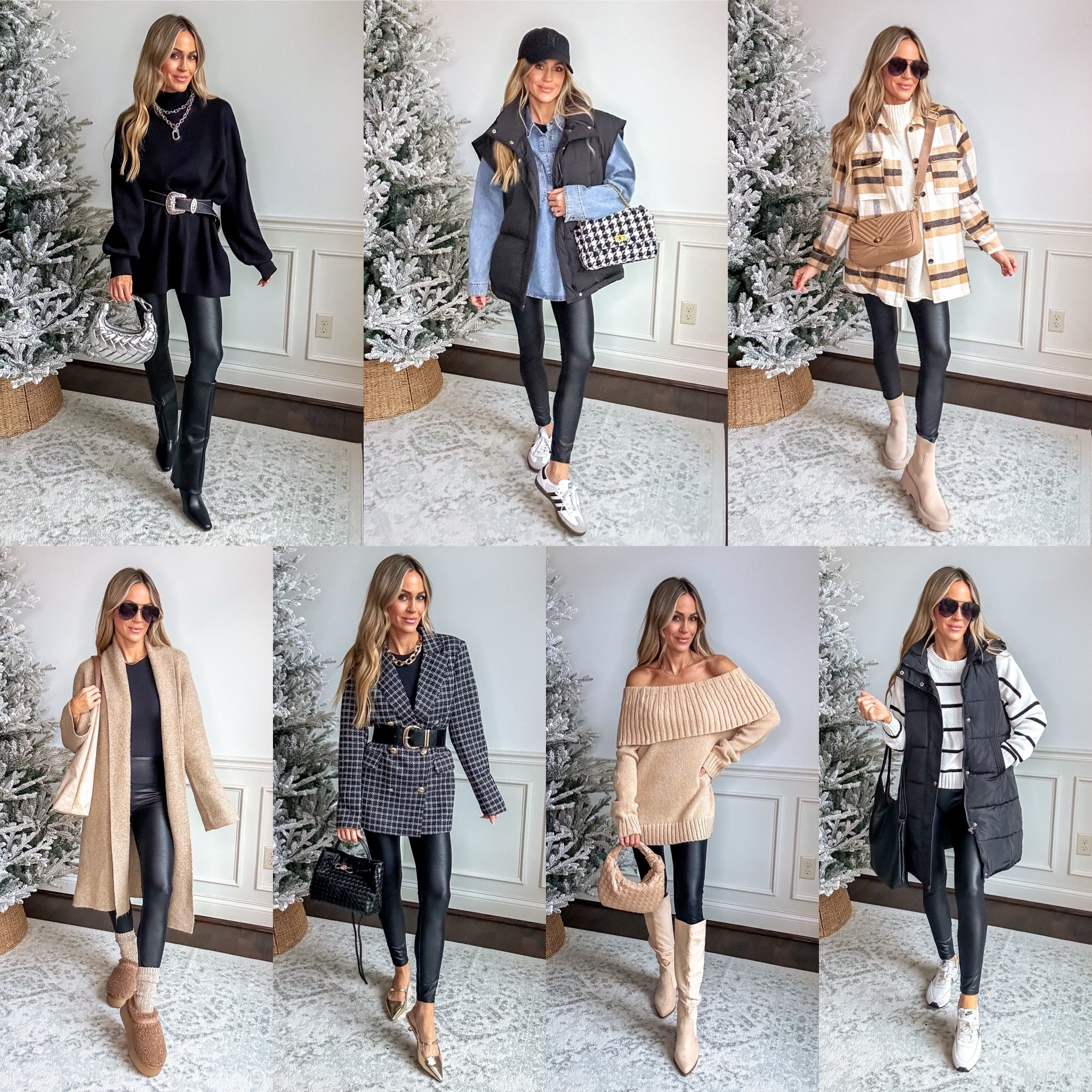 Linking all accessories & shoes below!

7 ways to style faux leather leggings. I’m wearing the Amazon leggings but also have the spanx leggings for days I want more compression - use code KATEROSExSPANX for 20% off!

#LTKStyleTip #LTKOver40 #LTKSaleAlert