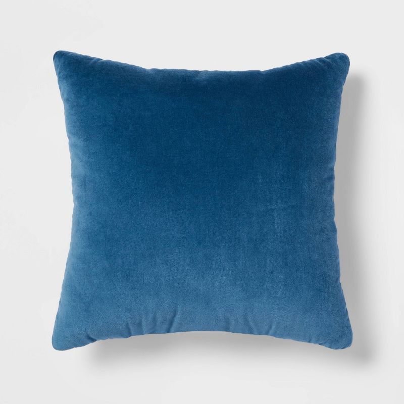 Solid Velvet Linen Reversible Square Throw Pillow - Threshold™ | Target