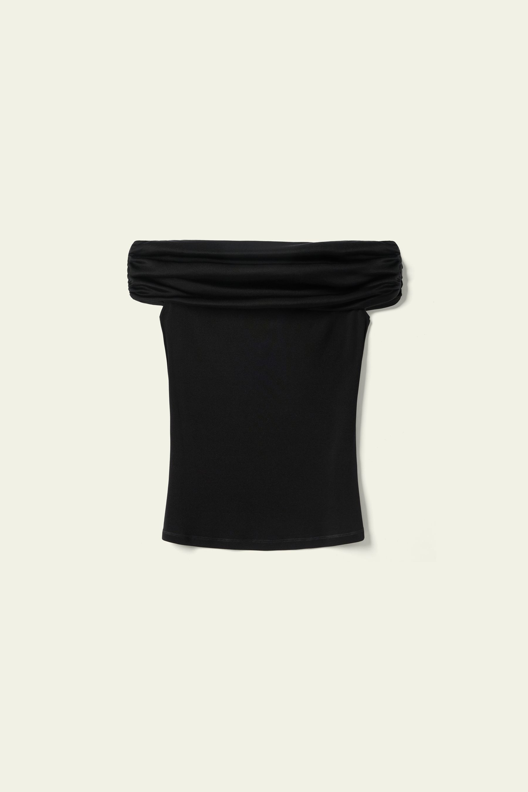 Silk Jersey Off-Shoulder Slim Top | LILYSILK