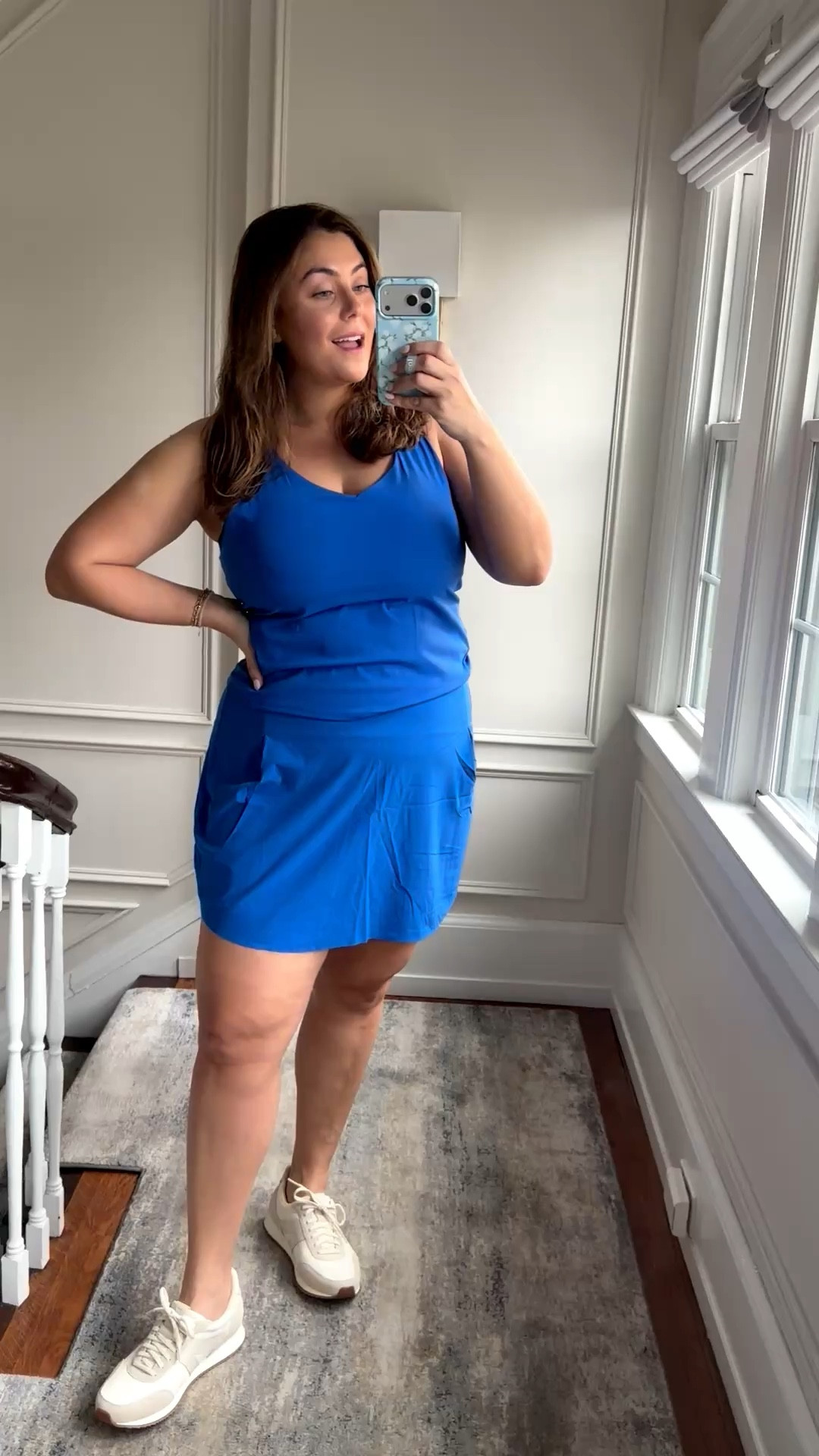 Wearing size 2X in top & 1X in skirt - use CARALYN15 for 15% off + free shipping in your first order @Spanx #spanxpartner 

#LTKootd #LTKMidsize #LTKActive