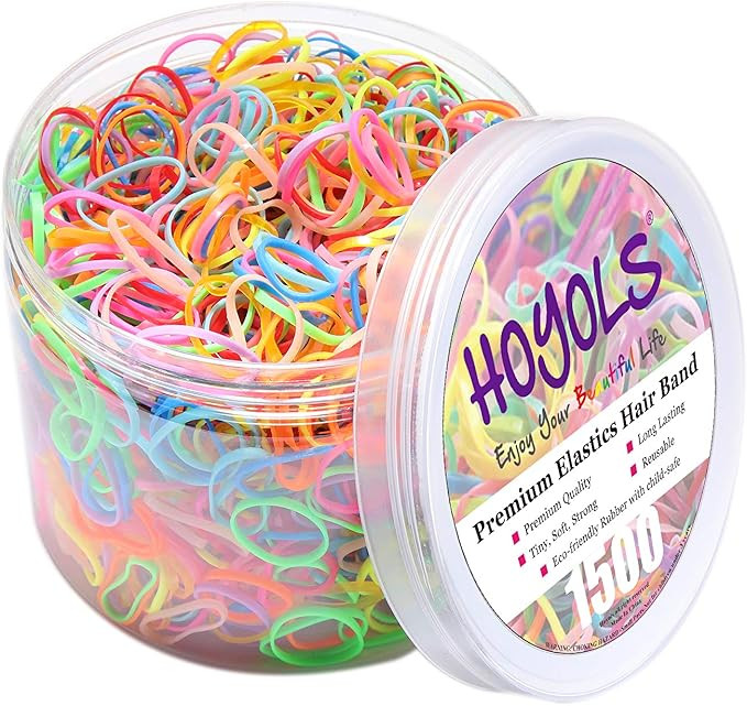 HOYOLS Baby Hair Ties Rubber Bands for Toddler Infants Kids Girls Thin Small Hair Elastics TPU 15... | Amazon (CA)