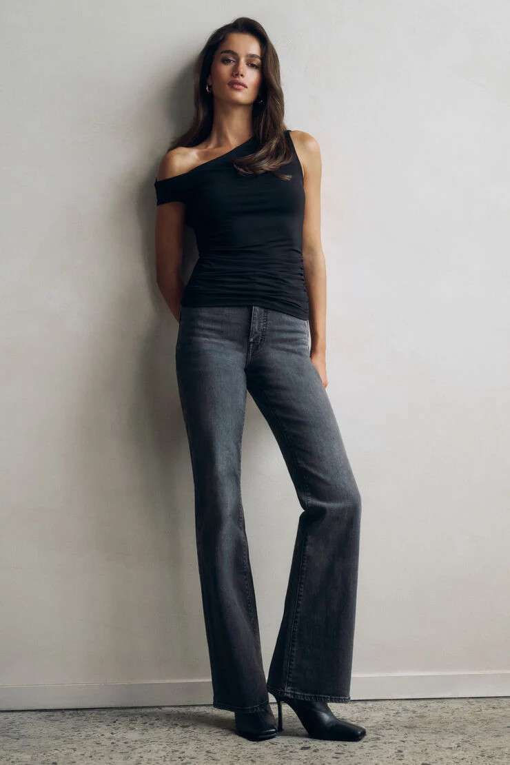 Elodie Stretch High Rise Bootcut Jeans | Dynamite Clothing