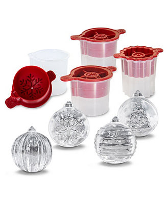 Christmas Ornament Ice Molds Set, 4 Piece | Macy's