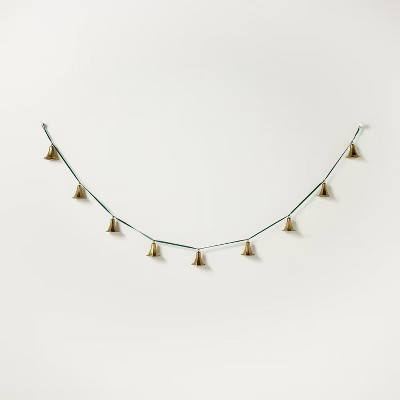 Brass Bell Garland with Velvet Ribbon - Hearth & Hand™ with Magnolia | Target