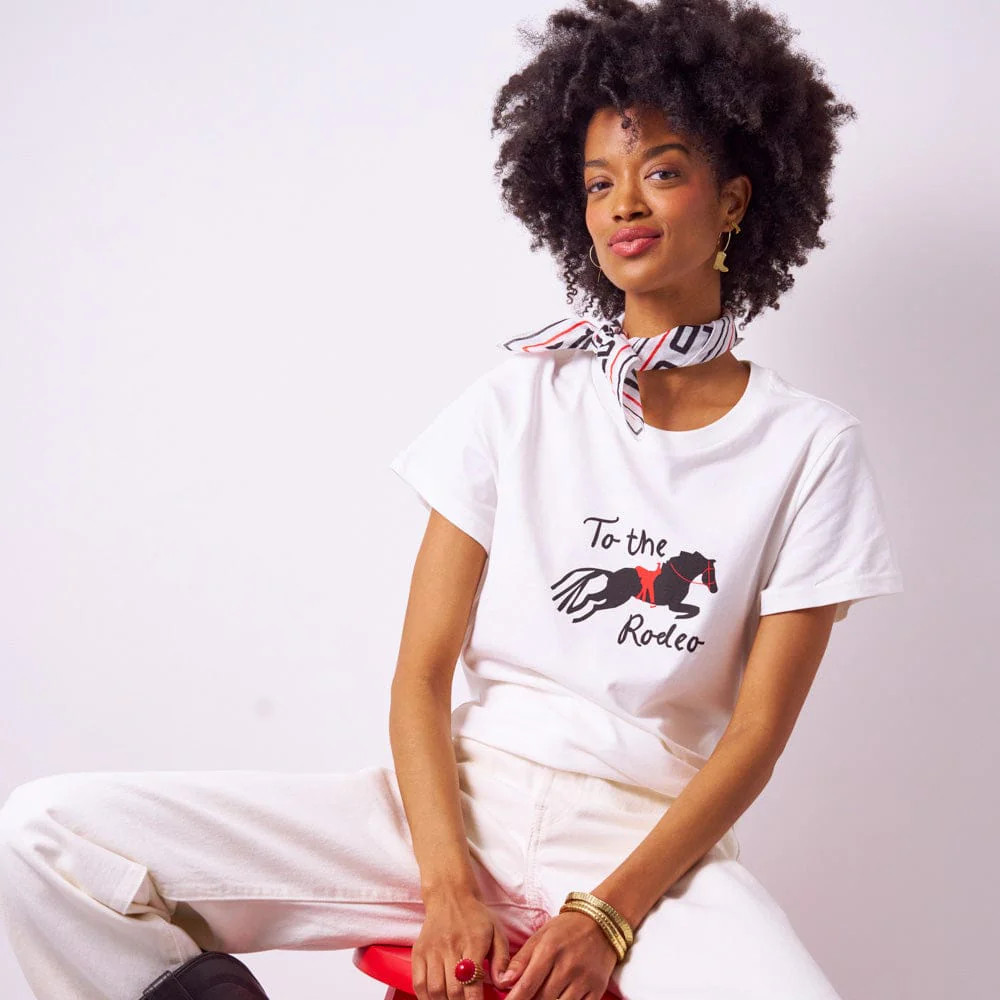 Kiki Tee To The Rodeo In Natural | INK+ALLOY