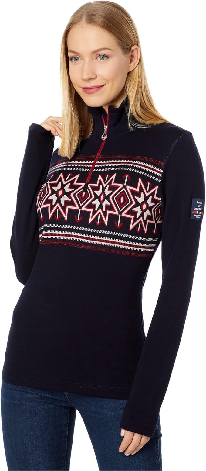 Dale of Norway Tindefjell Women’s Sweater - Women’s Merino Wool Sweater - Slim Fit Quarter-Zi... | Amazon (US)