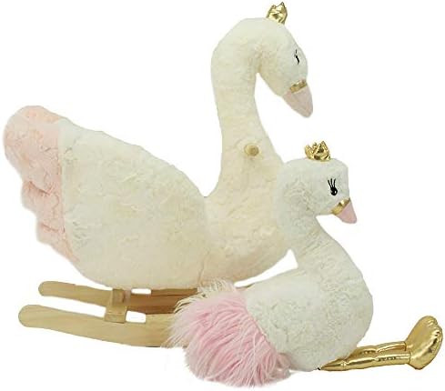 Soft Landing | Darling Duos | 2-Piece Plush & Joyride Character Rocker Bundle ­– Swan | Amazon (US)