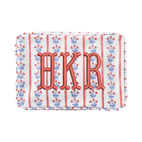 Embroidered Clear Coated Medium Pouch - @Nashville Tash x SWP | Sprinkled With Pink