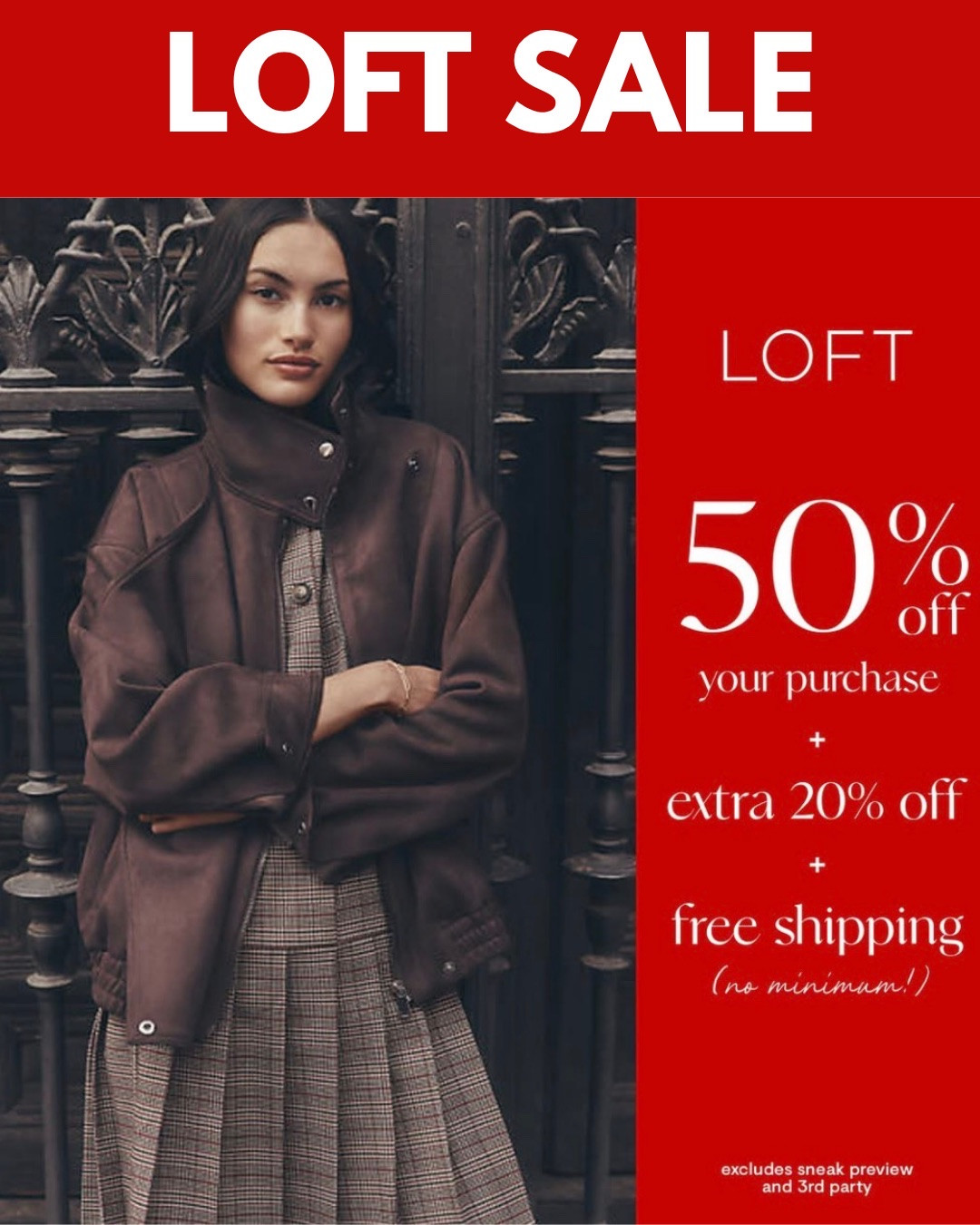 FAB SALE now at LOFT!!! Just placed 2 orders ‼️ Free Shipping on ALL orders!!!
50% OFF + 20% OFF ‼️
They sell Petite sizing if you are 5”3 like me  ……..

#LTKSaleAlert #LTKPetite #LTKWorkwear
#LTKTravel #LTKootd #LTKgrwm

https://liketk.it/6nlvm