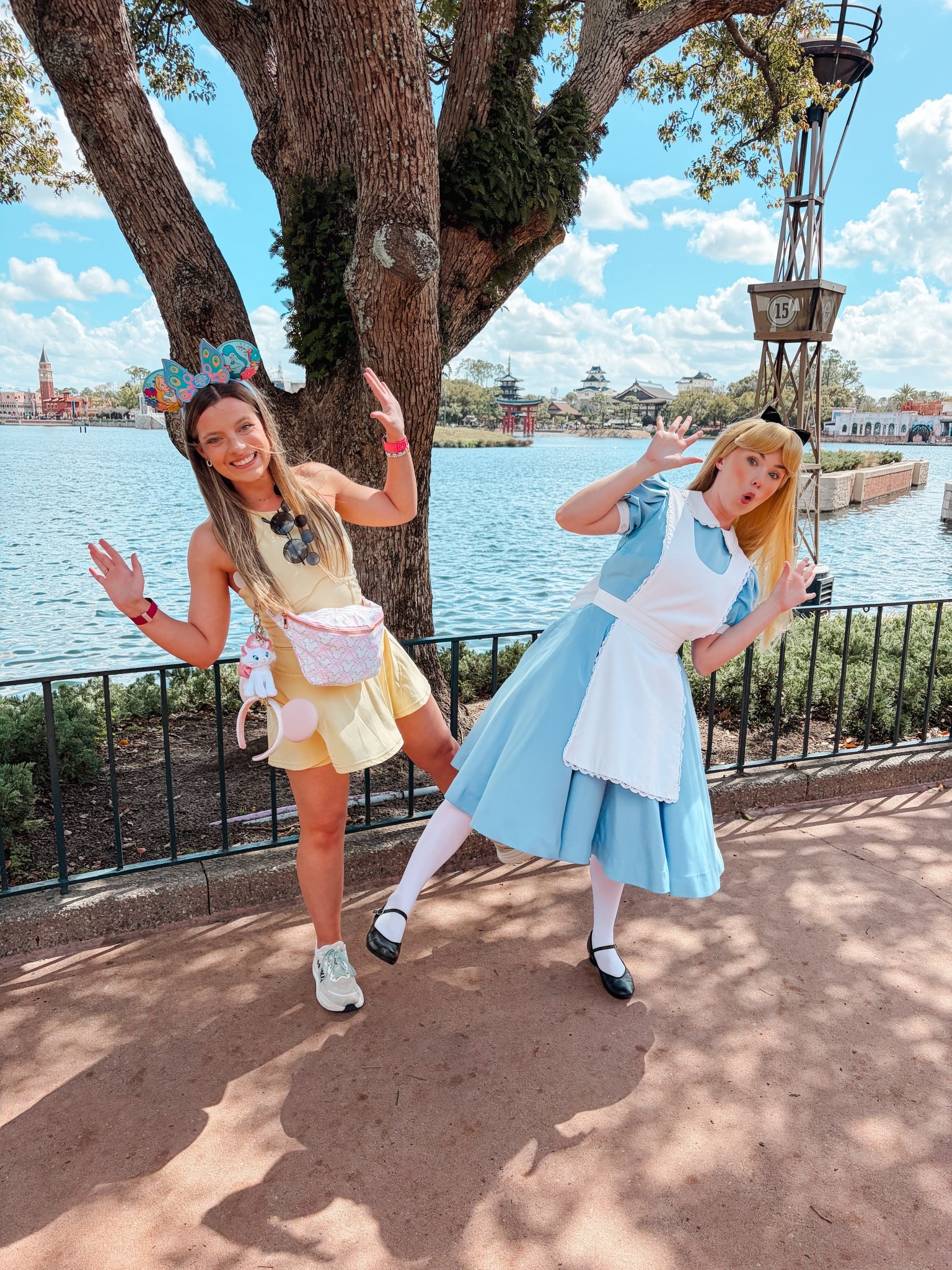 She said “curiouser and curiouser” about my outfit and honestly same 🐰✨ Wore this yellow set to Epcot and it was PERFECT for the World Showcase. Full look linked including these colorful Minnie ears!


#LTKTravel #LTKActive #LTKPetite