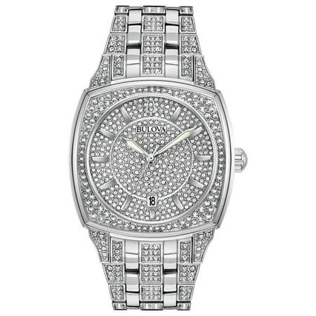 Bulova Men's Phantom Crystal Pave Stainless Steel Watch | Walmart (US)