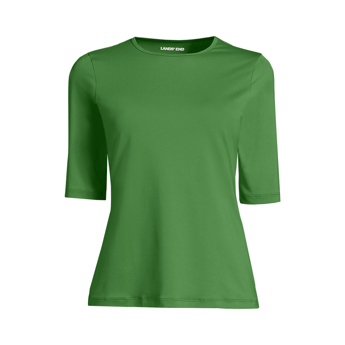 Women's SunShade UPF 50 Elbow Sleeve Relaxed Rash Guard | Lands' End (US)