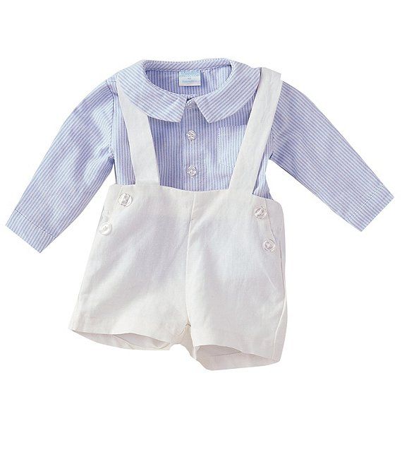 Baby Boy Newborn-24 Months Peter Pan Shirt & Suspender Short Set | Dillard's