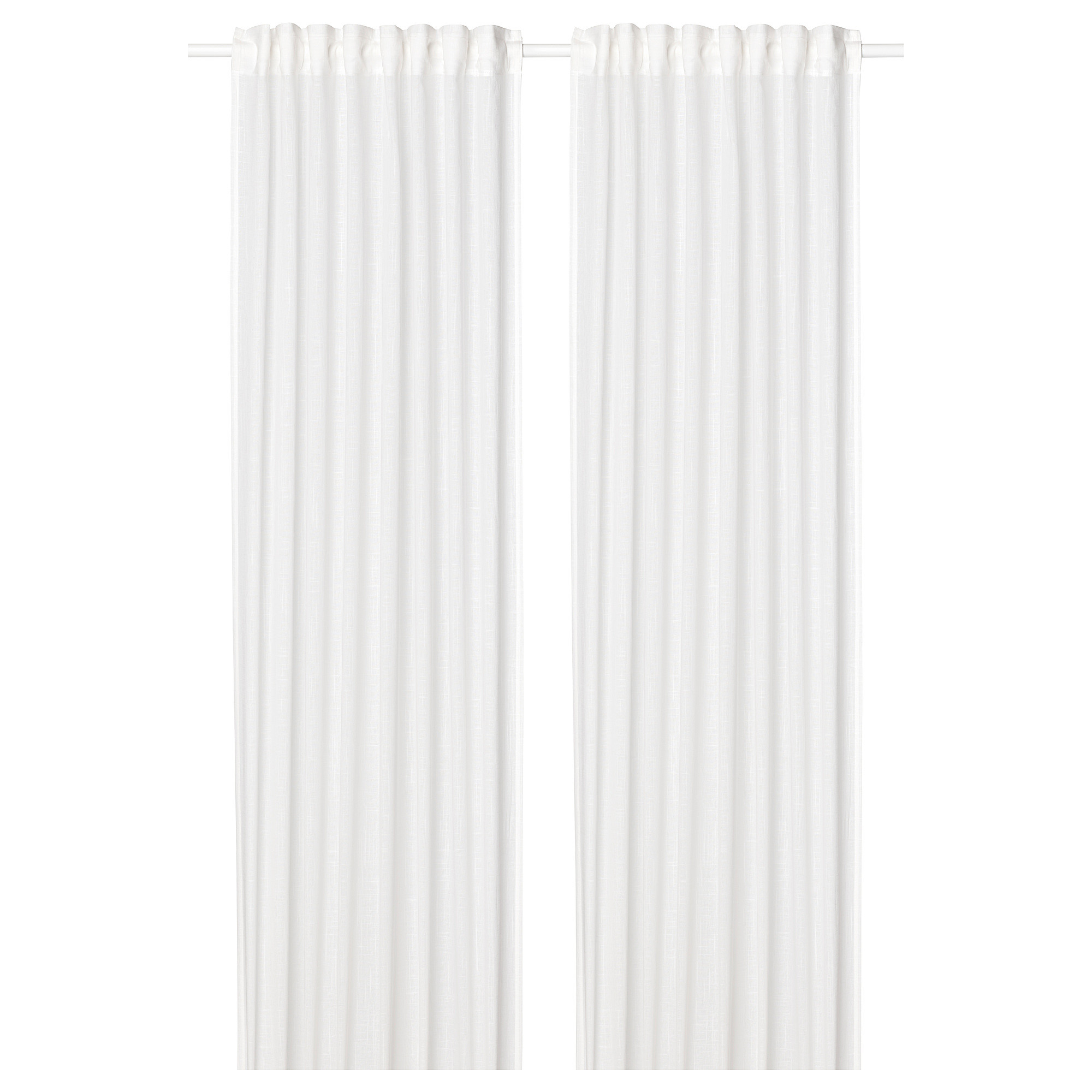 SILVERLÖNN sheer curtains, 1 pair, white/with heading tape, 57x98"  - IKEA | IKEA US
