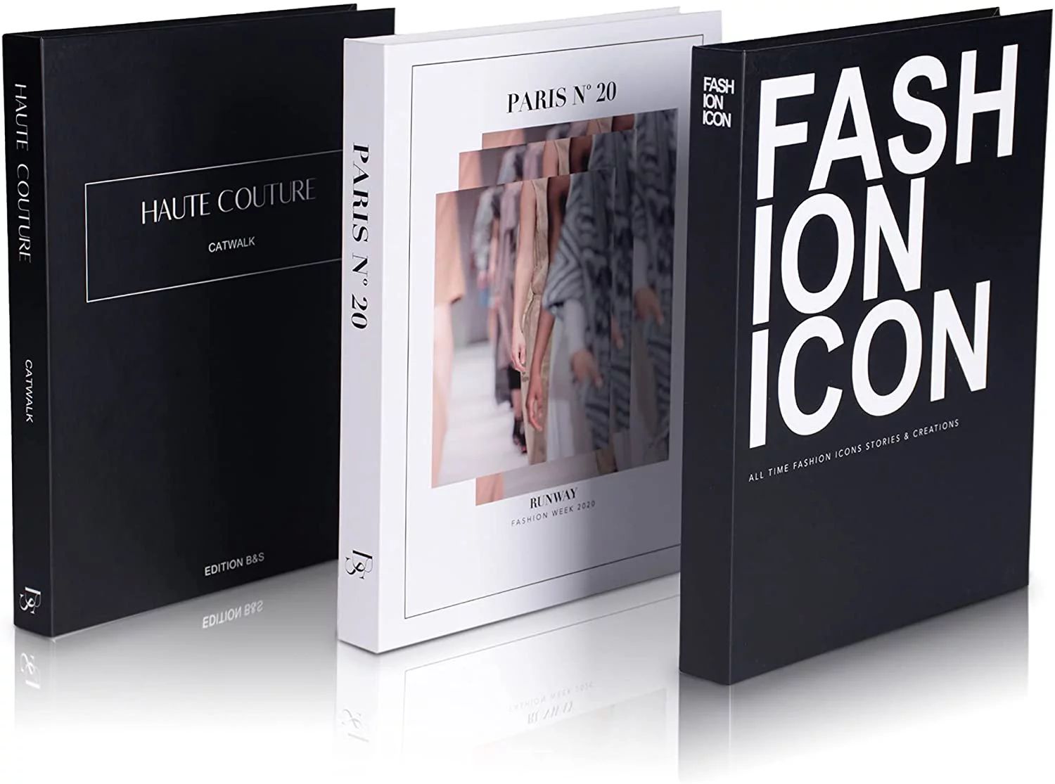 Decorative Books Set of 3 Designer Book Decor Inspired – Fake Books for Coffee Table Books Fash... | Walmart (US)
