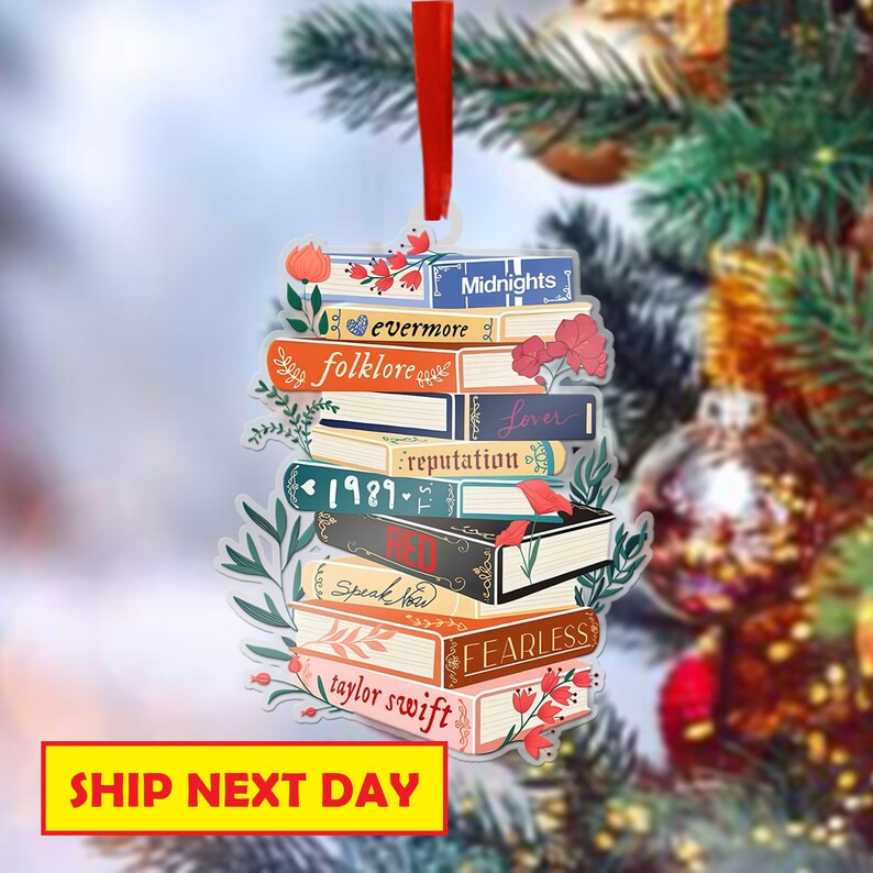 Taylor Christmas Ornament Shape Albums as Books Merry - Etsy | Etsy (US)
