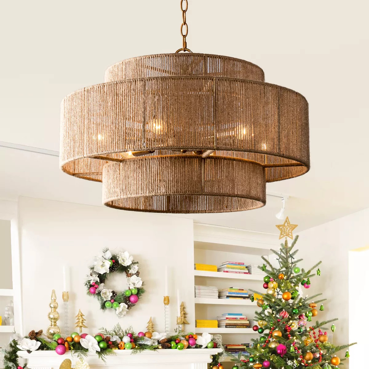 Parrot Uncle 23.6" Farmhouse Gold Chandeliers Adjustable Ceiling Light | Target