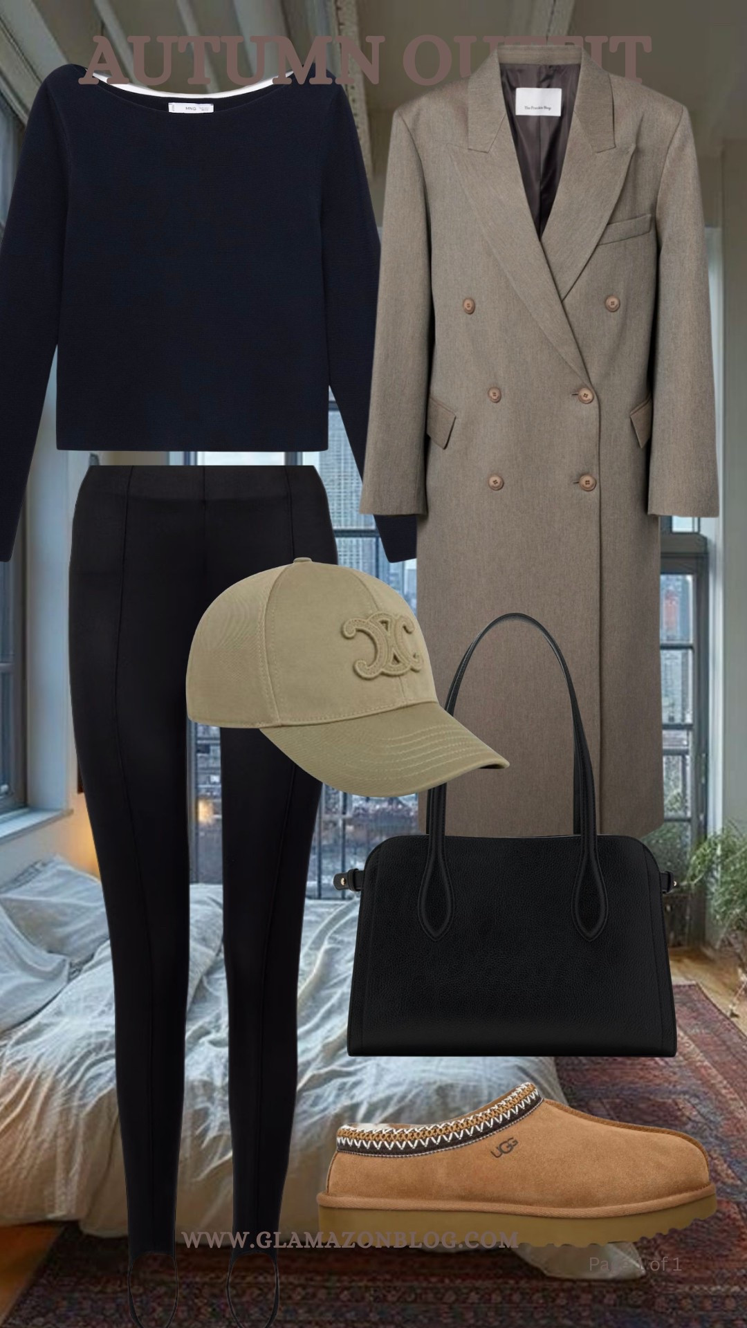 Autumn outfit, Frankie shop coat, Ugg boots, stirups, black top, khaki cap, celine cap, black bag, mango bag 

#LTKuk #LTKeurope #LTKautumn