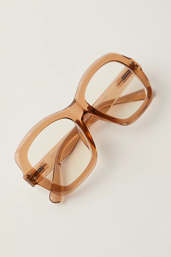Esther Oversized Square Blue Light Glasses | Free People (Global - UK&FR Excluded)