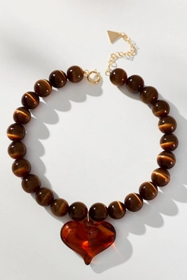 Mod Beaded Pendant Necklace | Anthropologie (US)