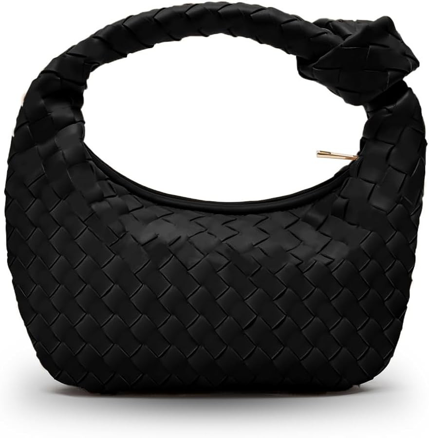 Woven Purse - Woven bags for women - Small Hobo Bags - Fashion Knotted Top Handle Handbags Clutch | Amazon (US)