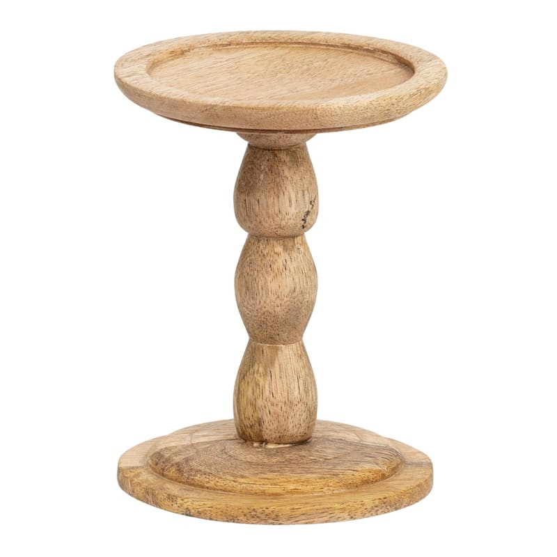 Wooden Candle Holder, 5" | At Home