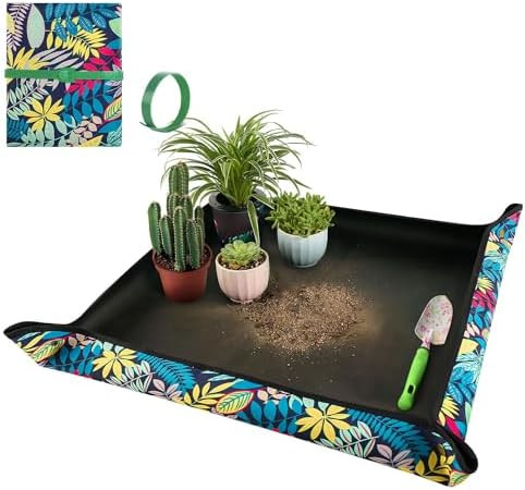 Repotting Mat for Plant Transplanting and Mess Control 29.5"x 29.5" Oxford Fabric Waterproof Pott... | Amazon (US)