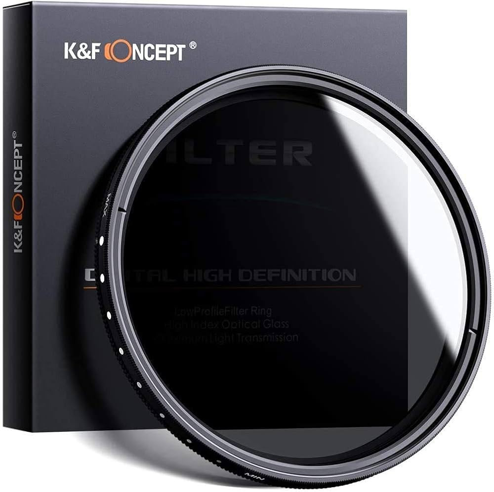 K&F Concept 40.5mm Neutral Density Filter, 40.5mm Slim Variable Fader ND Filter Adjustable ND2 to... | Amazon (US)