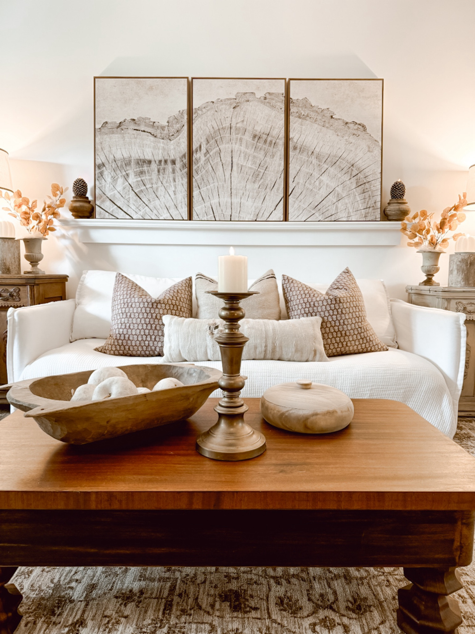 I grabbed this tree ring framed canvas wall art set from Wayfair and I am super impressed! It comes as a set of three with three different frame options. If you have a large wall you need to cover, this is perfect! The largest size option is 72” wide! The quality is great, and I love the vintage-inspired color scheme. @wayfair #wayfair #WayfairPartner

#LTKxWayfair 

#LTKSeasonal #LTKHome