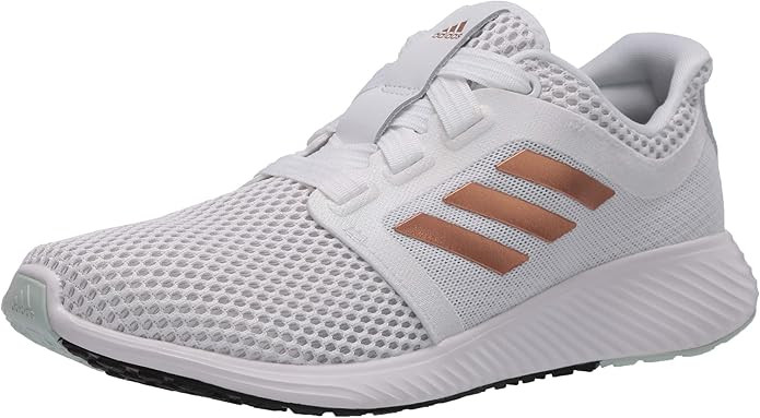 adidas Women's Edge Lux 3 Running Shoe, White/Copper Metallic/Dark Green, 7.5 M US | Amazon (US)