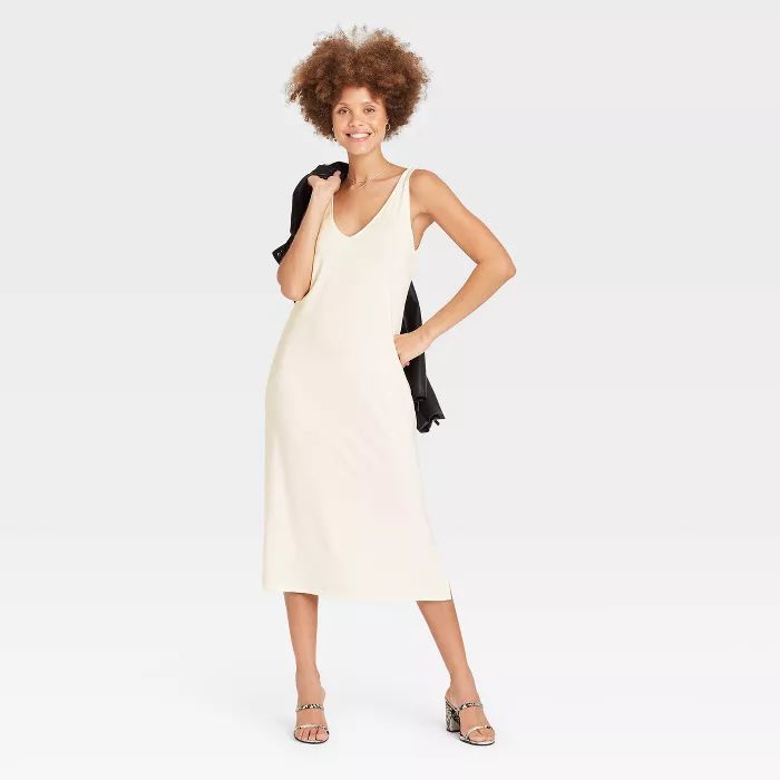 Women's Slim Fit Sleeveless Knit Dress - A New Day™ | Target