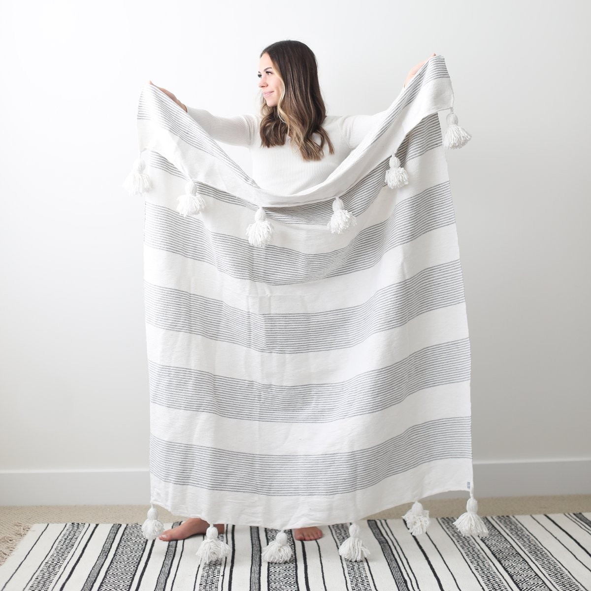 Fez in Grey - Pom Pom | Woven Nook