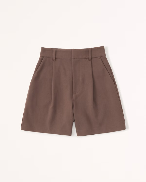Ultra High Rise Tailored Shorts | Abercrombie & Fitch (US)