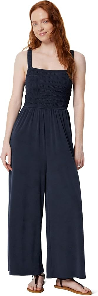 Amazon Essentials Women's Square Neck Wide Leg Sleeveless Jumpsuit | Amazon (US)