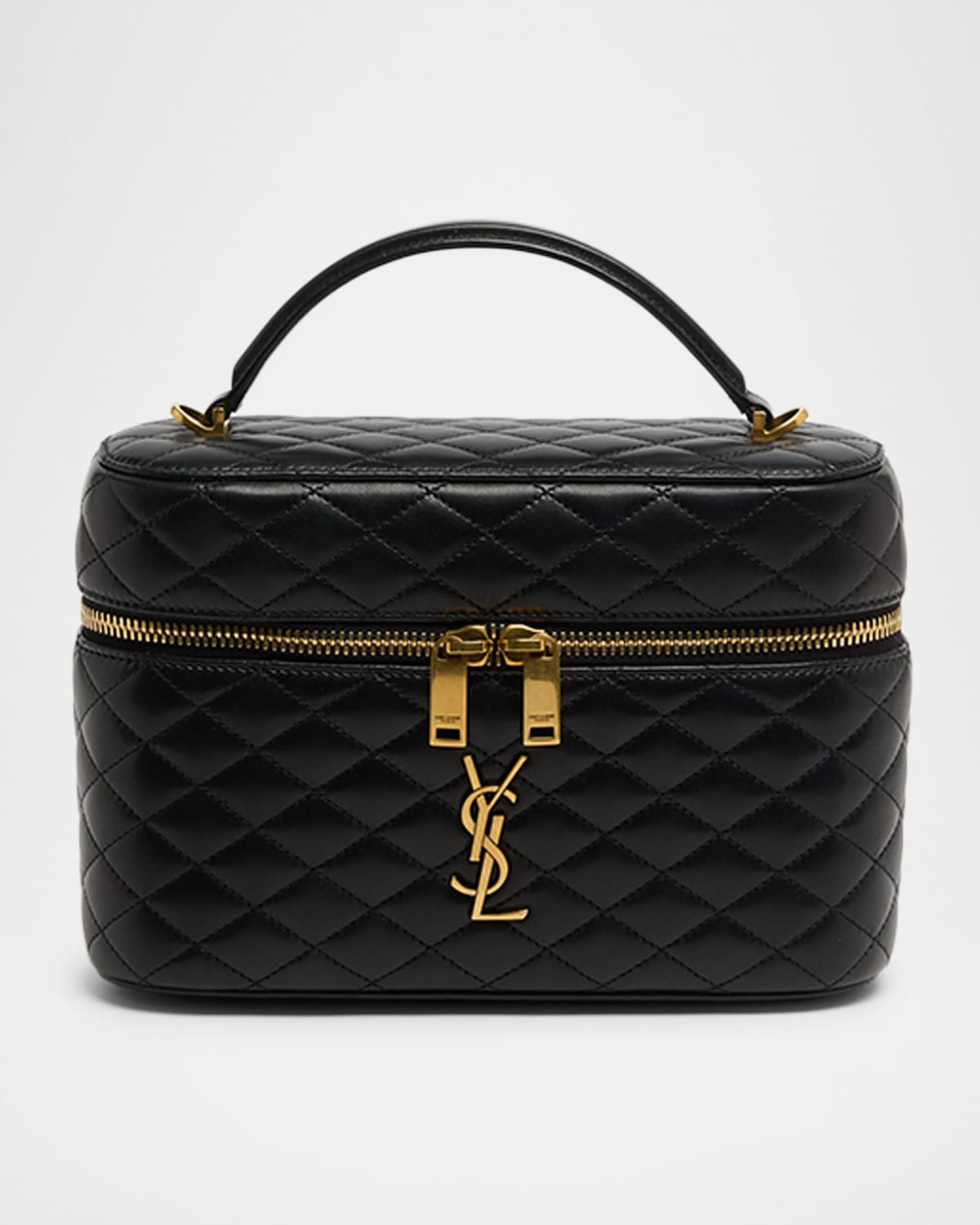 Gaby Large YSL Vanity Bag in Quilted Leather | Neiman Marcus