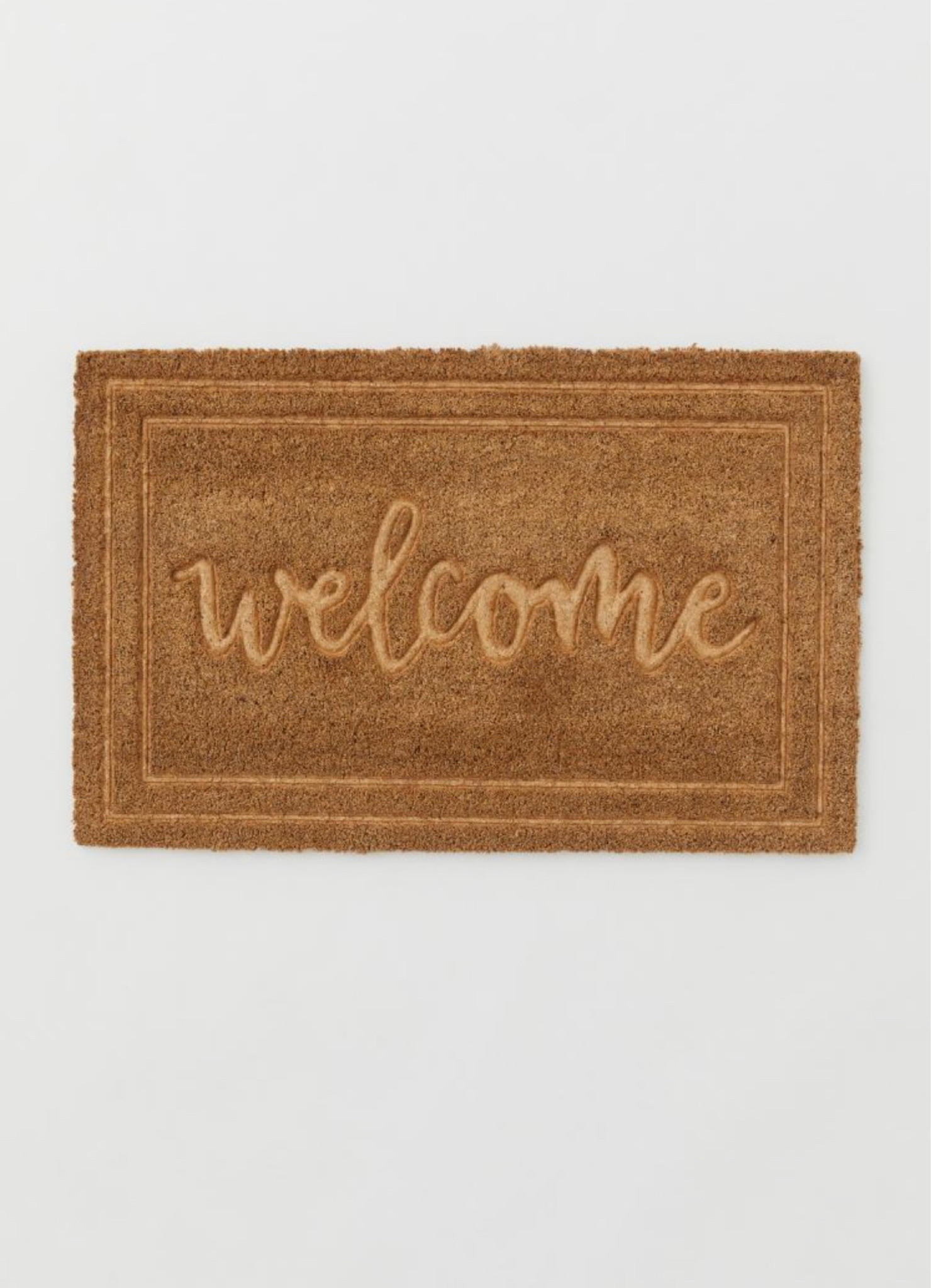 Welcome coconut fiber doormat. 

#LTKFind #LTKunder50 #LTKhome