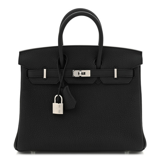 Togo Birkin 25 Black | FASHIONPHILE (US)