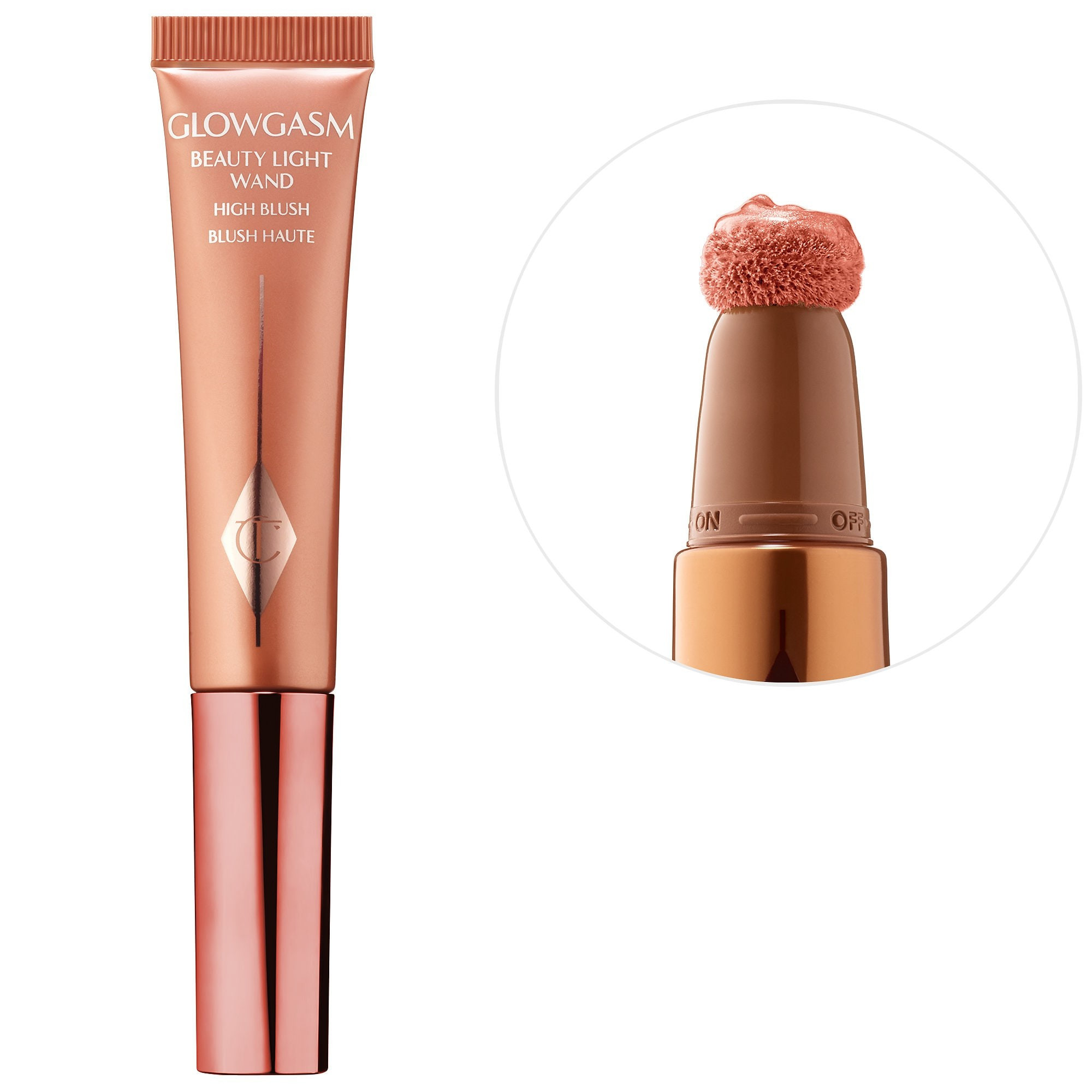 Charlotte Tilbury Beauty Highlighter Wand Pinkgasm 0.41 fl oz/ 12 mL | Sephora (US)