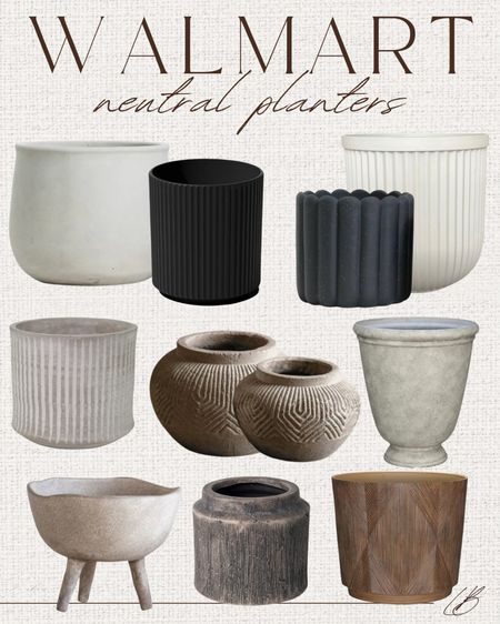 Neutral Walmart planters! Perfect for the patio or to use as indoor home decor. 

#LTKfindsunder50 #LTKhome #LTKSeasonal