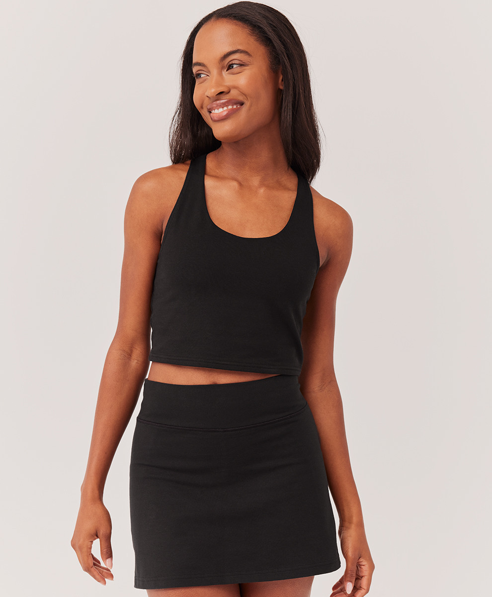 Women's Black Pureactive Bra Top M | Pact Apparel