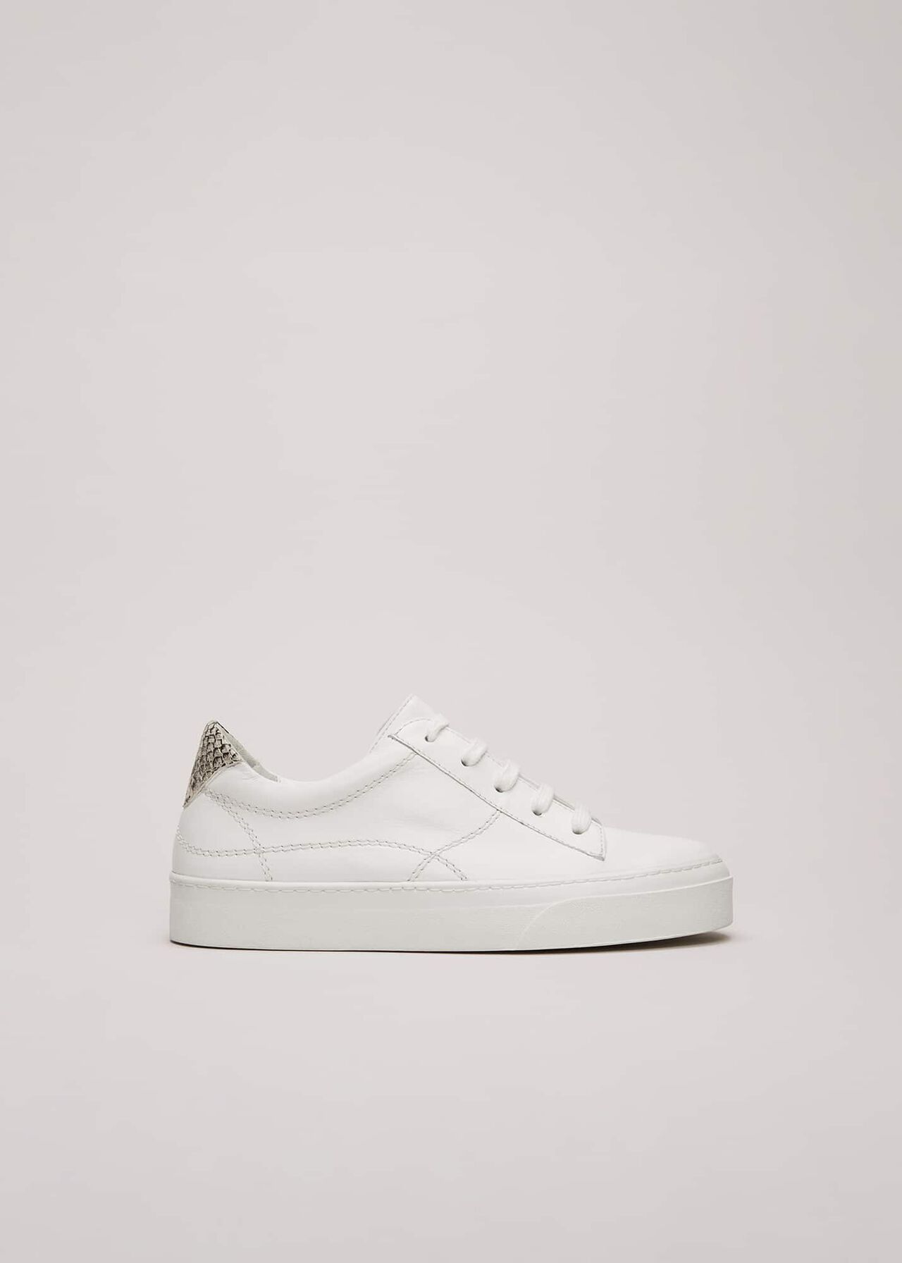 White Leather Trainers | Phase Eight (UK)