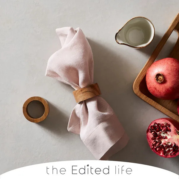 Set of 2 Acacia Wooden Napkin Rings | Dunelm (migrated)